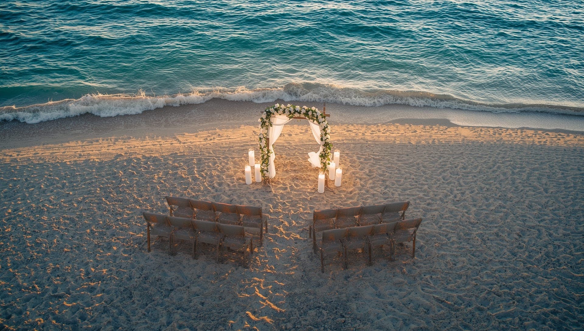 Modern beach pavilion wedding venue with ocean views